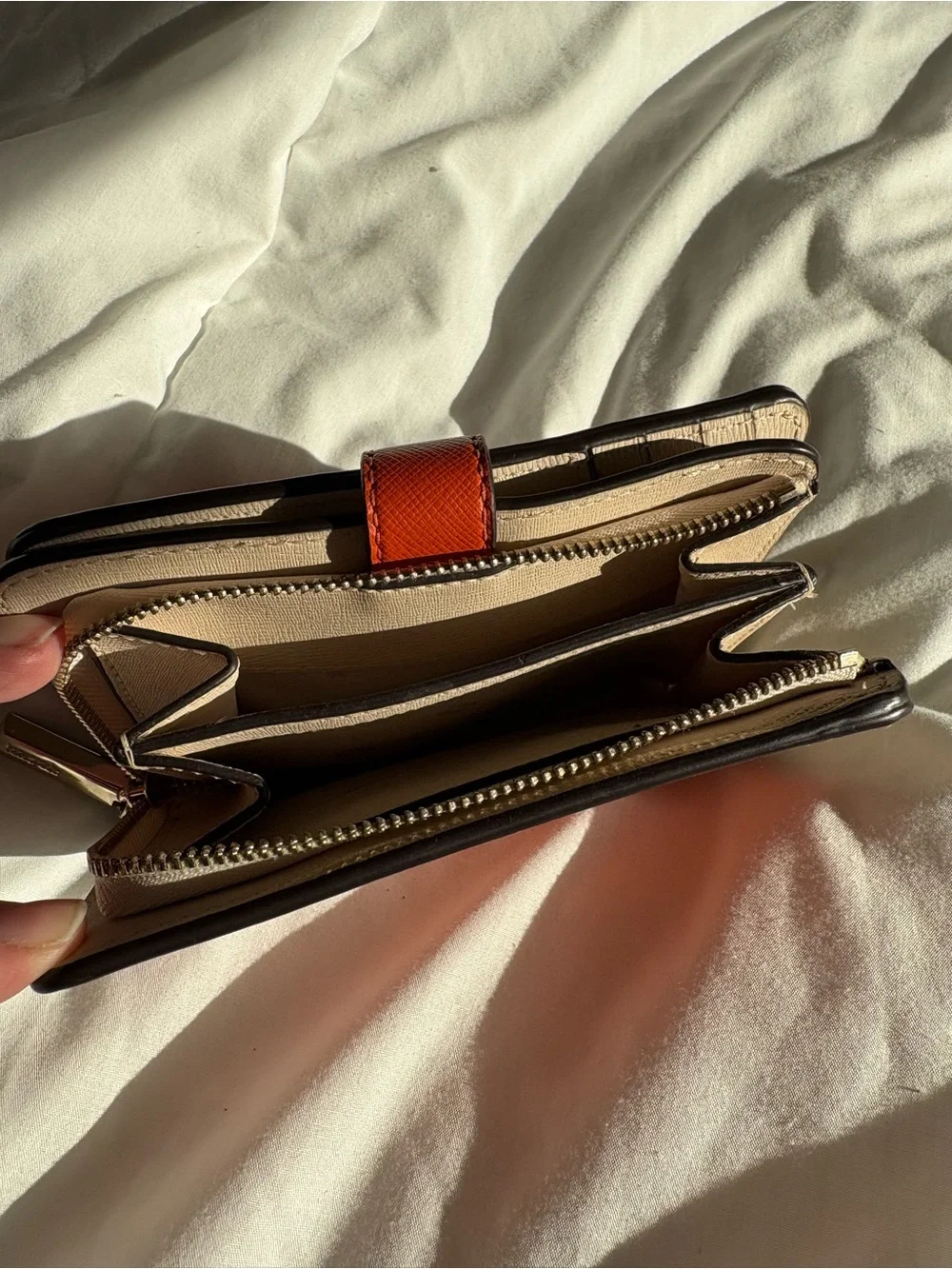 kate spade New York Orange Zip Wallet